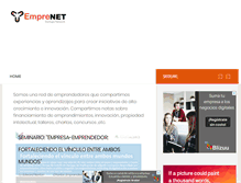 Tablet Screenshot of emprenet.cl